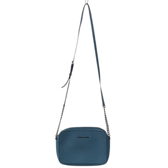 Michael Kors Handbags - Michael Kors Women’s Sky Blue‎ Leather East West Crossbody Bag Gold Hardware